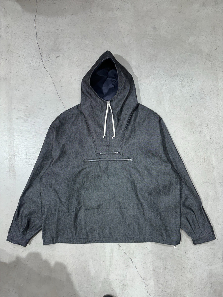 TOMYMADE denim anorak/ black