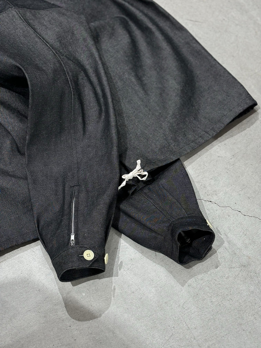 TOMYMADE denim anorak/ black