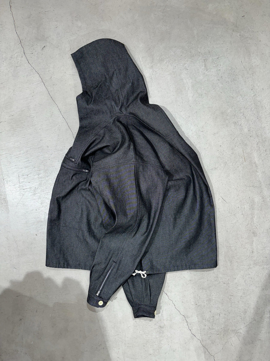 TOMYMADE denim anorak/ black