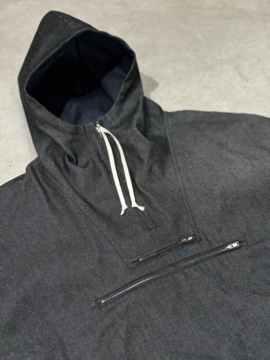 TOMYMADE denim anorak/ black