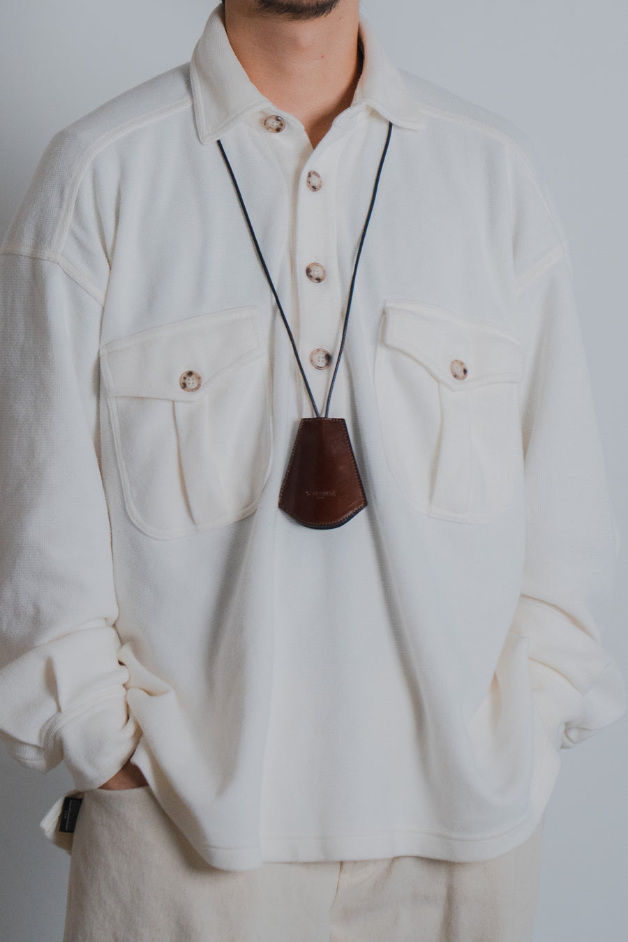 BELL Necklace  type (CORDOVAN.CAMEL)