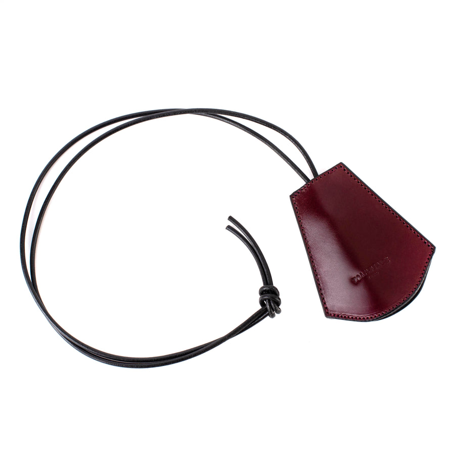 BELL Necklace  type (CORDOVAN.BURGUNDY) - TOMYMADE